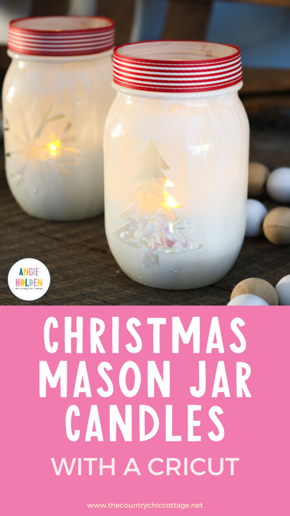 Christmas mason jar candles