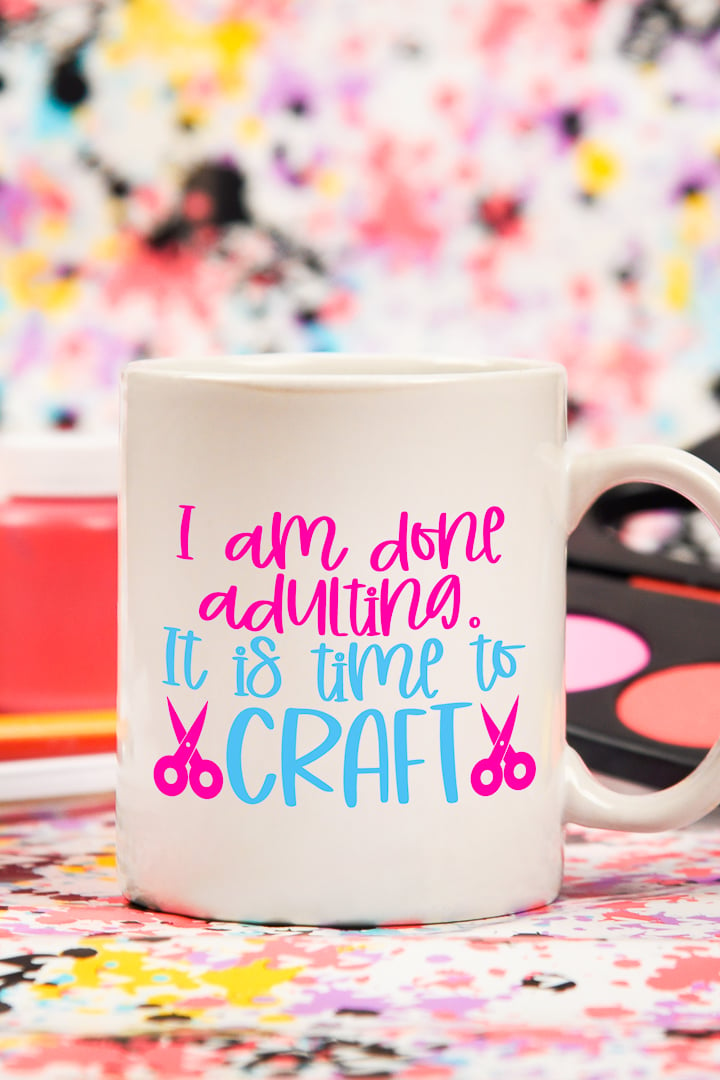 Download this "it's time to craft" SVG file here and show off your love of crafting!