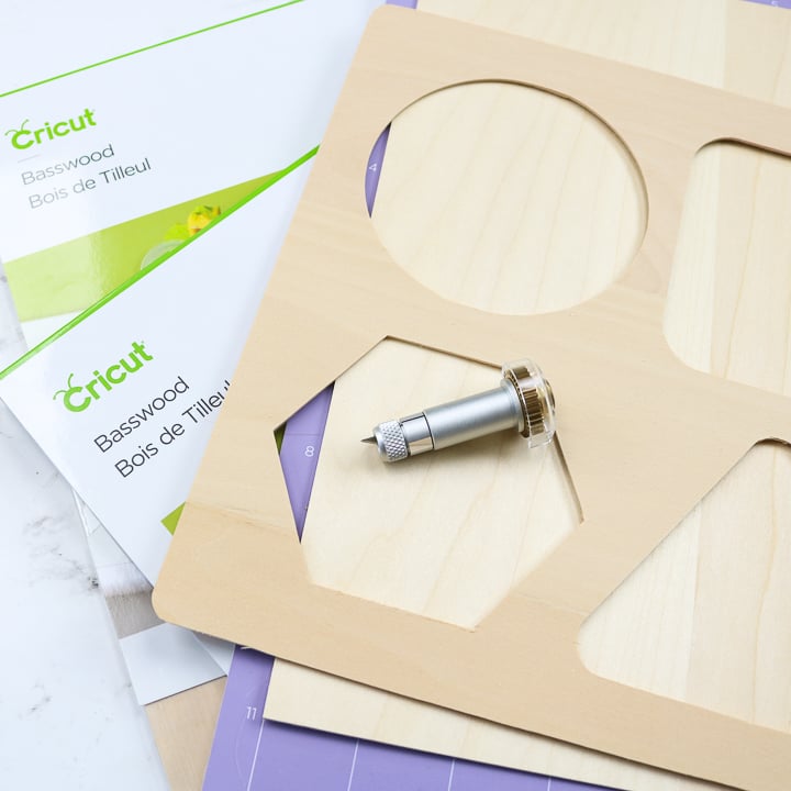 how to cut wood on cricut maker with knife blade