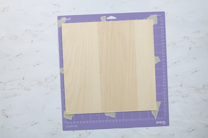 how to add wood to a cricut mat