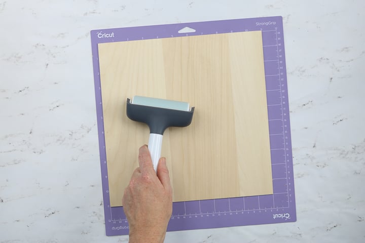 brayer for cricut wood cutting