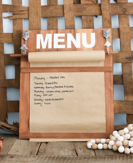 diy menu board