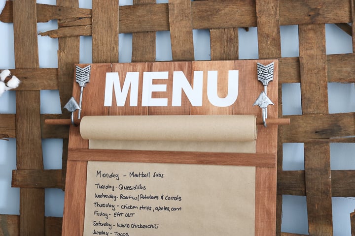 farmhouse style kraft paper roll holder