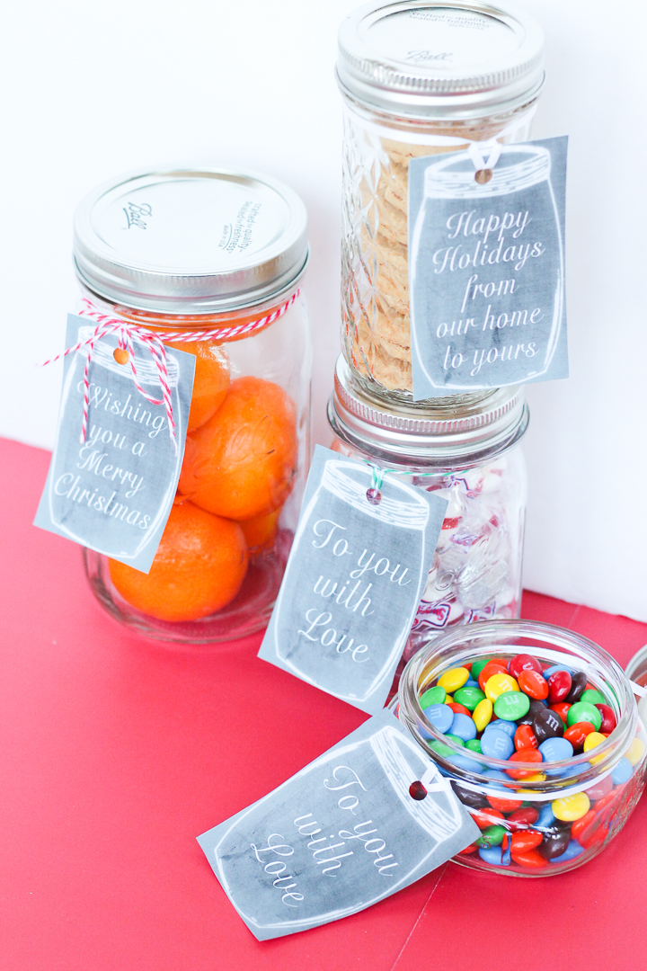 mason jar gift tags to print for free