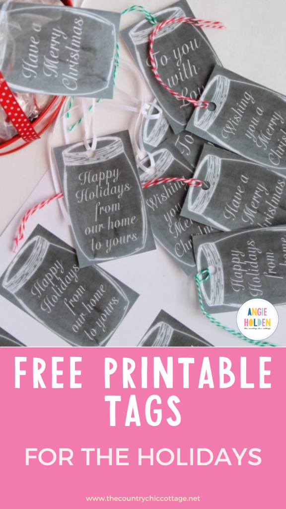 free printable tags for the holidays