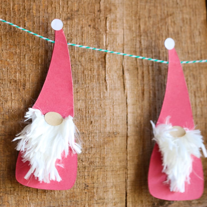 This Christmas gnome banner is the perfect decorative piece for your Christmas fireplace mantle!