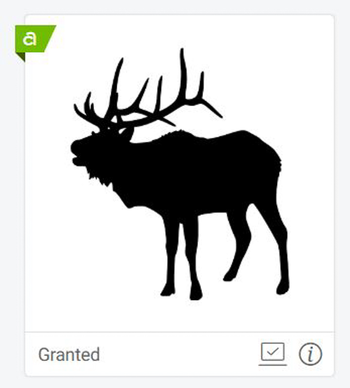 Offline image from Cricut design space -- a silhouette of a moose.