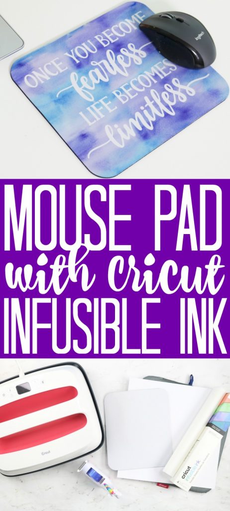 Pinterest graphic for DIY mouse pad