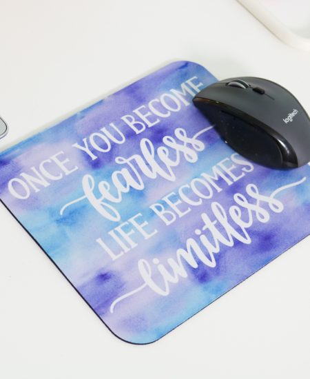 custom mouse pad with quote
