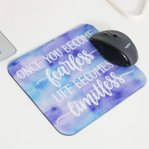 custom mouse pad with quote