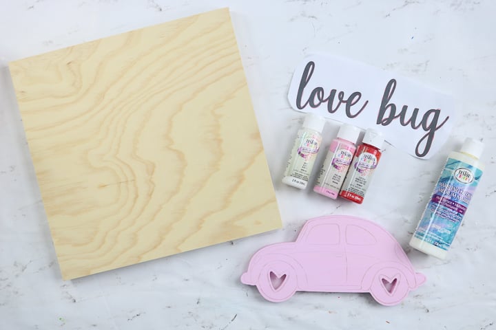 supplies to make a valentine's day sign