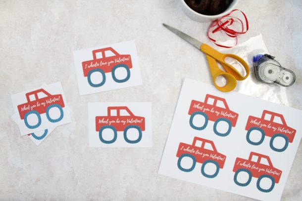 Free Printable Valentine for Kids That Love Trucks - Angie Holden The ...