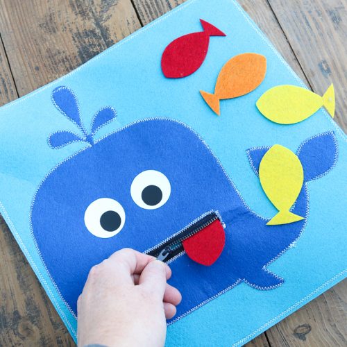 whale and fish quiet activity for toddlers