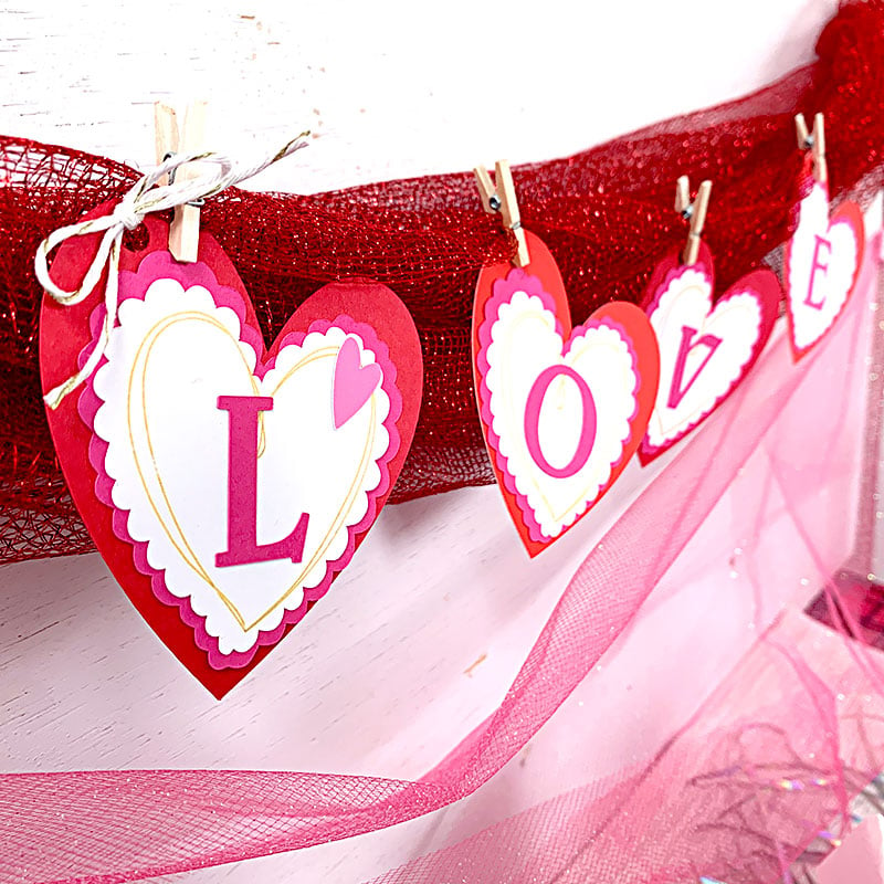 love banner for valentine's day