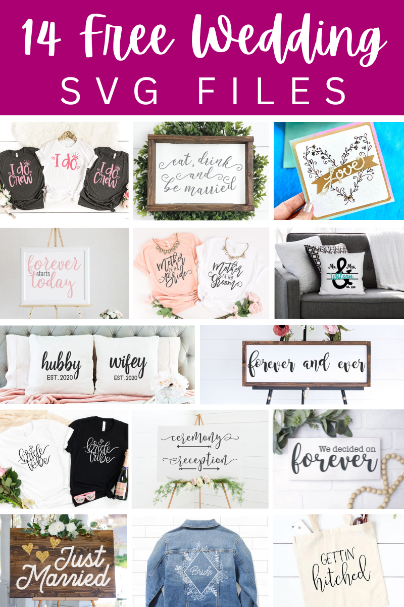 14 Free Wedding SVG Files