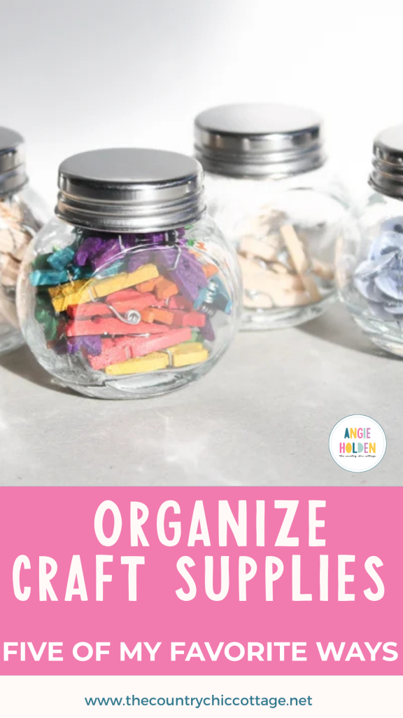 5 ways to organize craft supplies