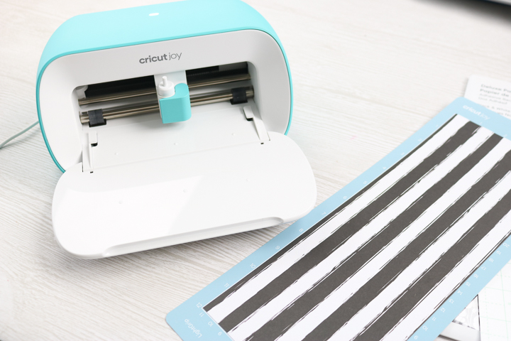 Apply cricut adhesive backed paper to mat patterned side up.