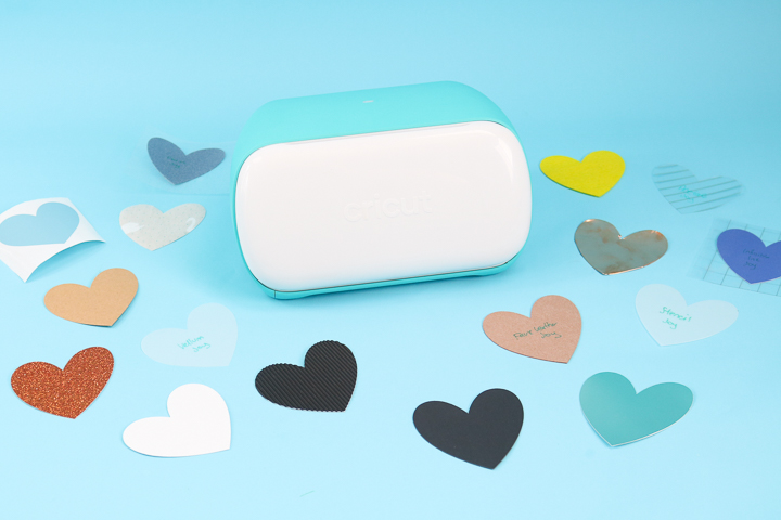 cricut joy with various materials