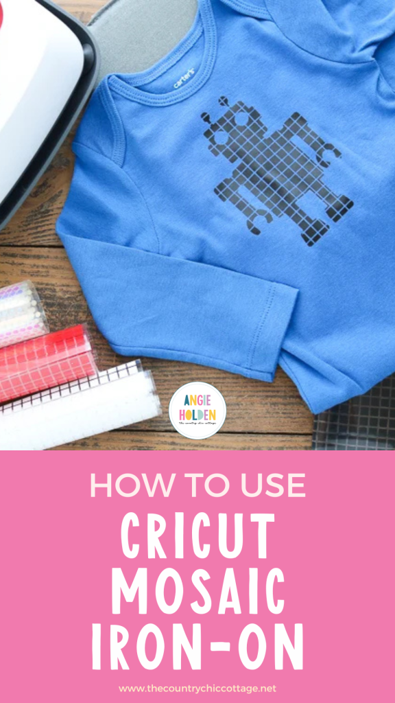 how to use Cricut mosaic iron-on