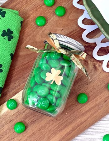 shamrock jar with a cricut