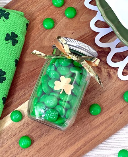 shamrock jar with a cricut