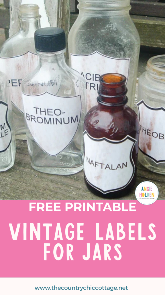 free printable vintage labels for jars