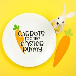 easter bunny plate