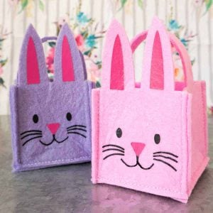 felt bunny baskets