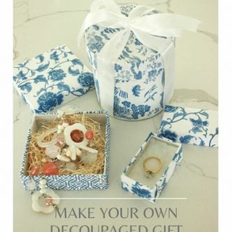 decoupage gift boxes