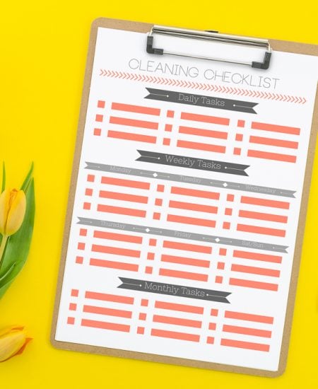 printable cleaning checklist