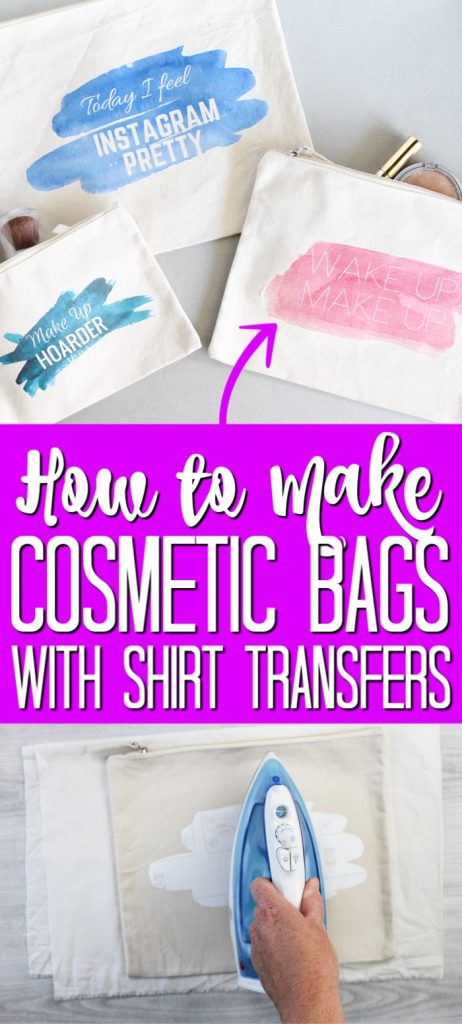 How to Make Cosmetic Bags with Shirt Transfers