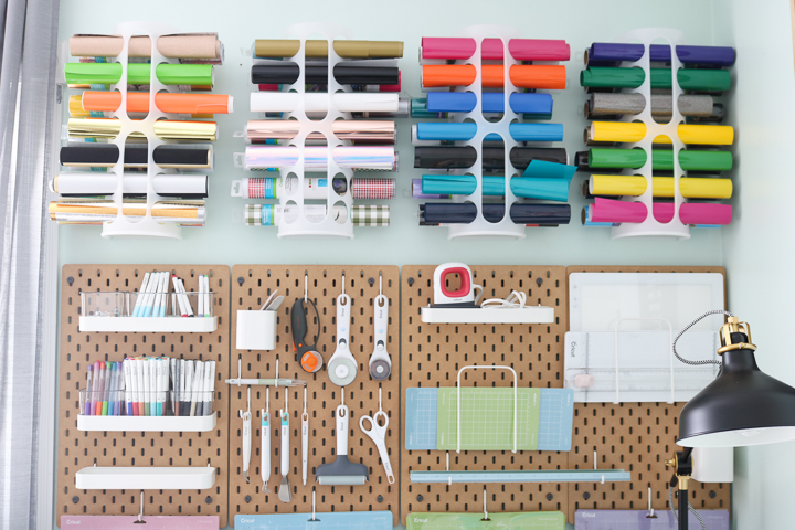 organizing cricut craft supplies