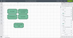 making labels in cricut design space