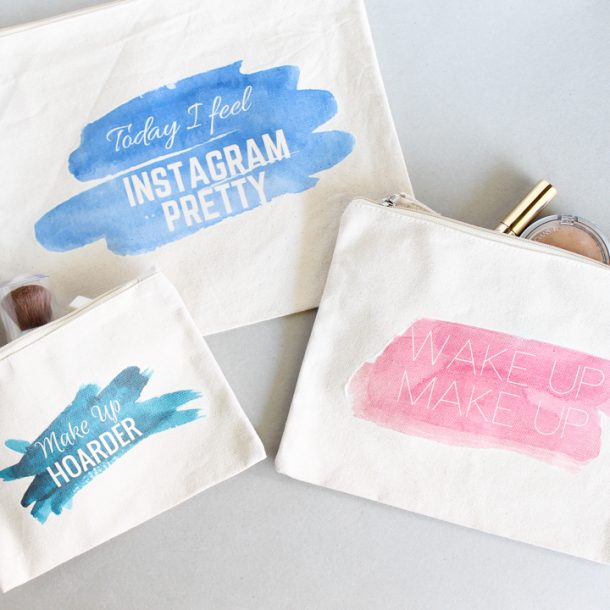 DIY Cosmetic Bags Angie Holden The Country Chic Cottage