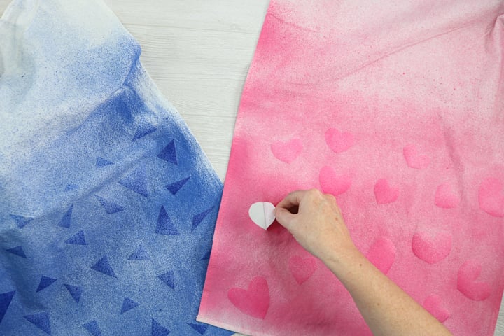 how to remove freezer paper stencils