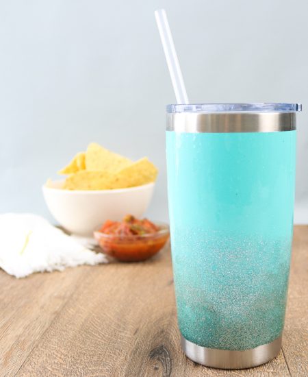 diy glitter tumbler