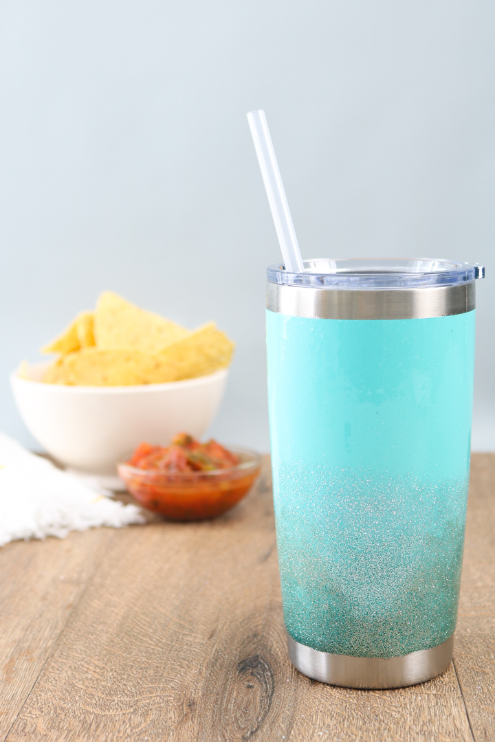 how to make a glitter tumbler