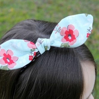 Bunny knot headband