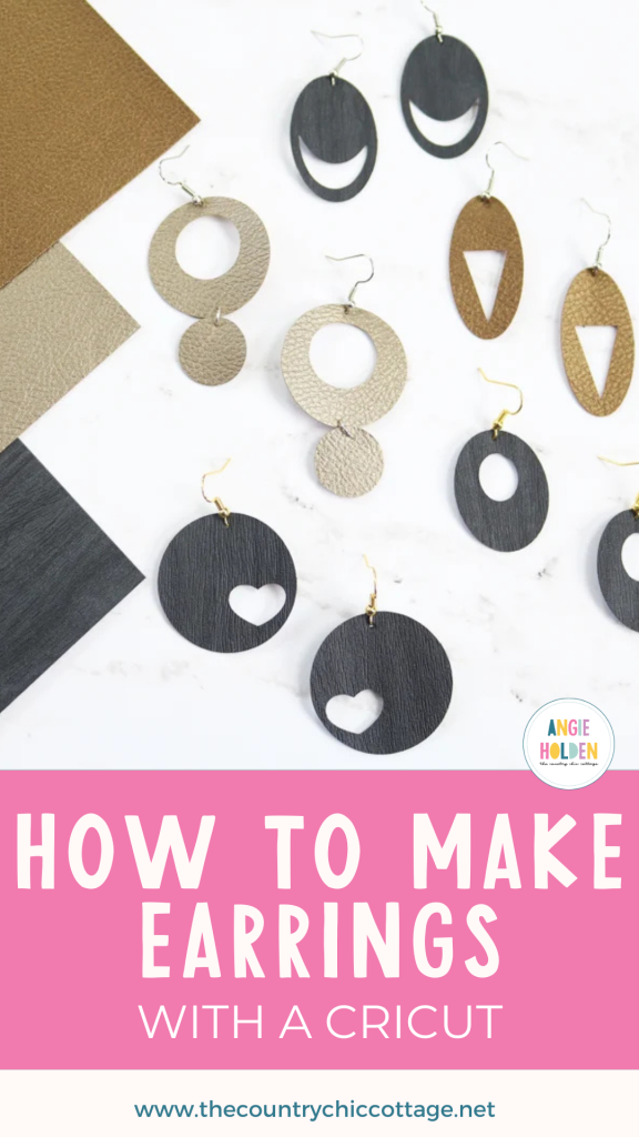 how to make earrings with a Cricut