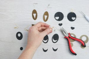 making earrings with a cricut