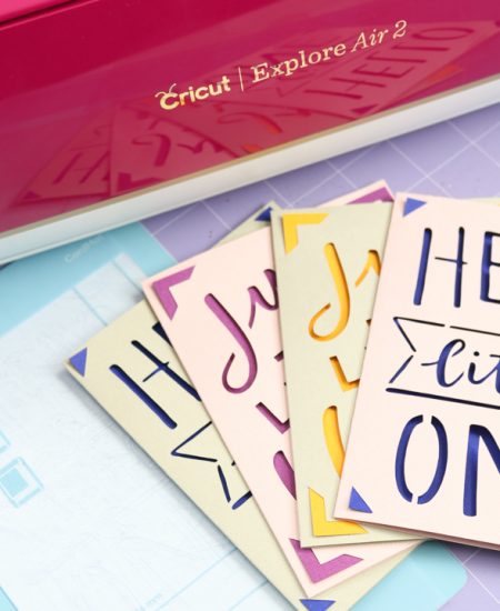 hack for using the cricut joy card mat on an explore or maker