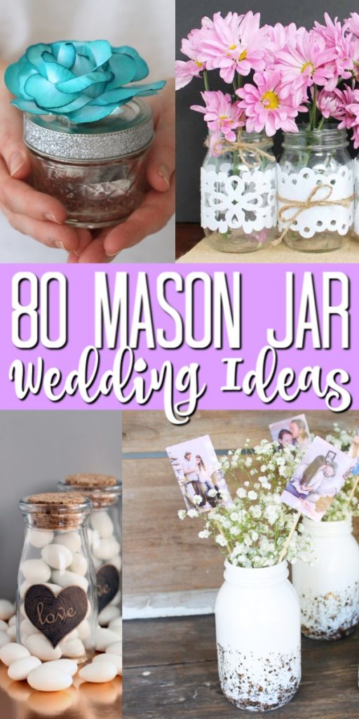 These mason jar wedding ideas are perfect for any wedding that you are planning! So many ideas to make your DIY wedding something special! #wedding #masonjars #jars #diywedding #weddingideas
