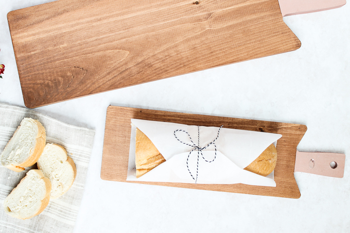 painting the handles of cutting boards