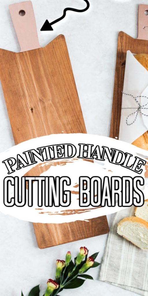 painted handle cutting boards