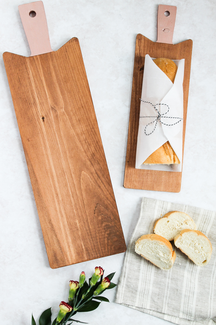 how to make painted handle cutting boards