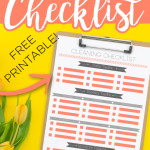 Printable Cleaning Checklist with Daily, Weekly, and Monthly Tasks