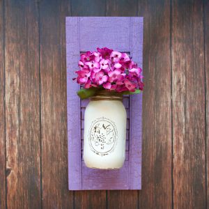 mason jar flower holder