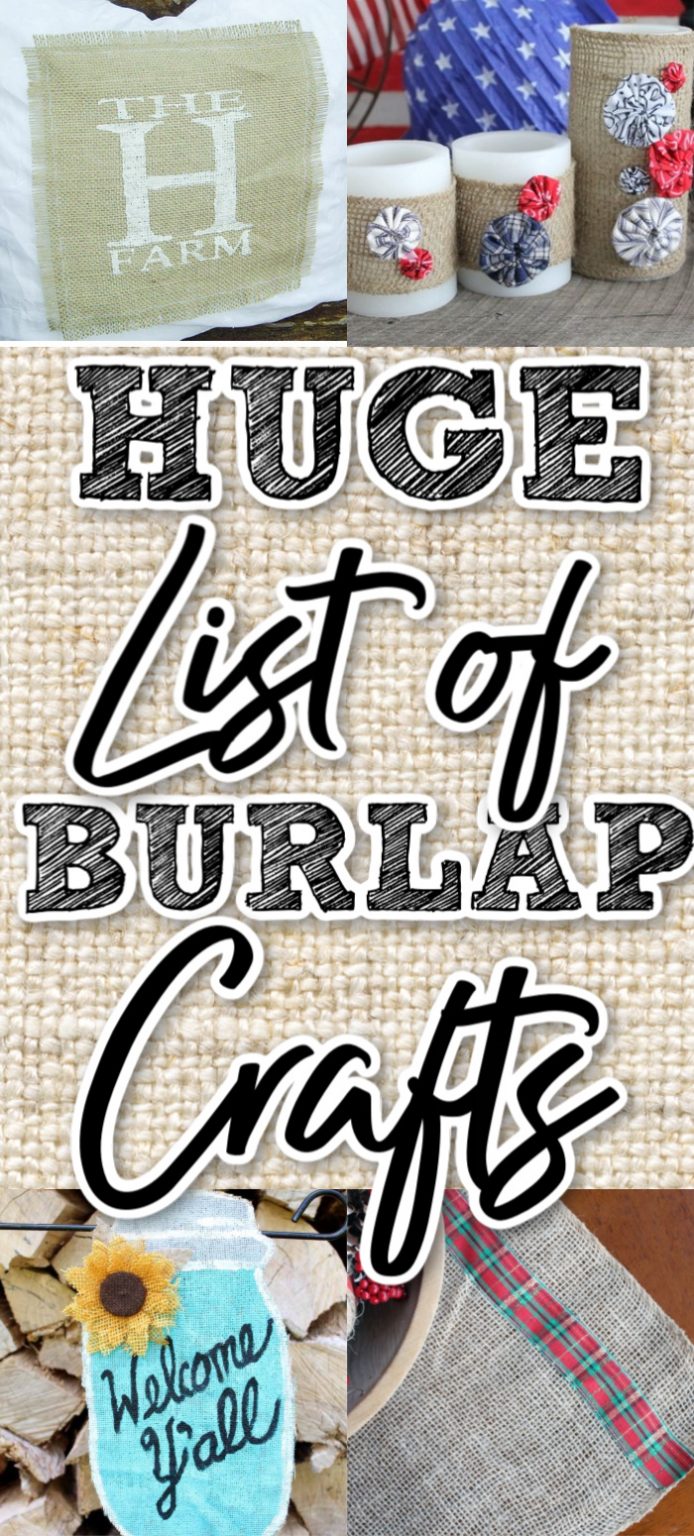 Burlap Crafts - get the entire collection! - Angie Holden The Country ...