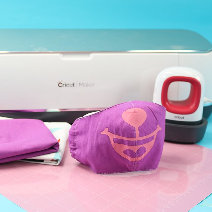 How to Sew Cricut Face Masks and Add Iron-on