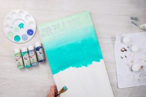 ombre paint technique